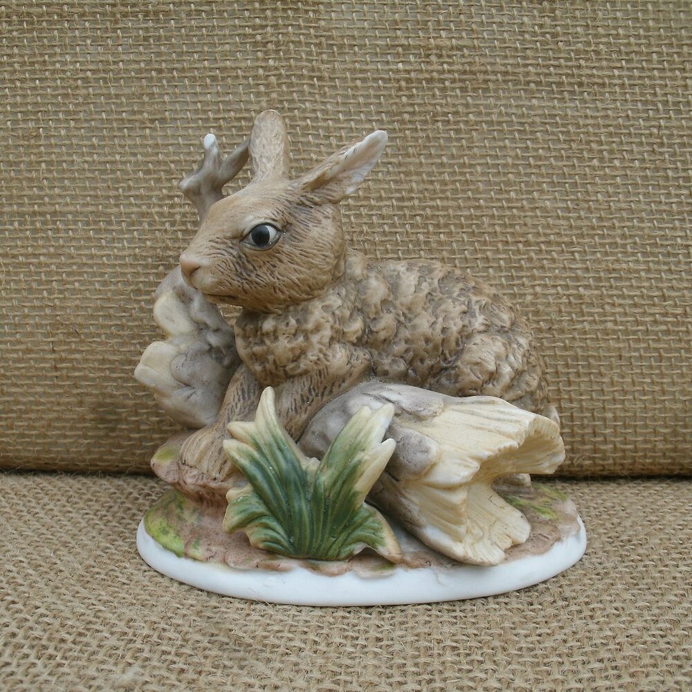 Vintage Homco Porcelain Rabbit Figurine - Picture 1 of 16